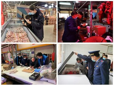 南京栖霞区羊肉及肉制品专项整治的现场检查图