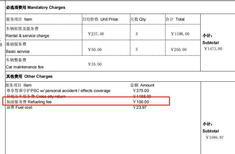 还车被收百元“加油服务费” 一嗨租车等被疑收费不透明