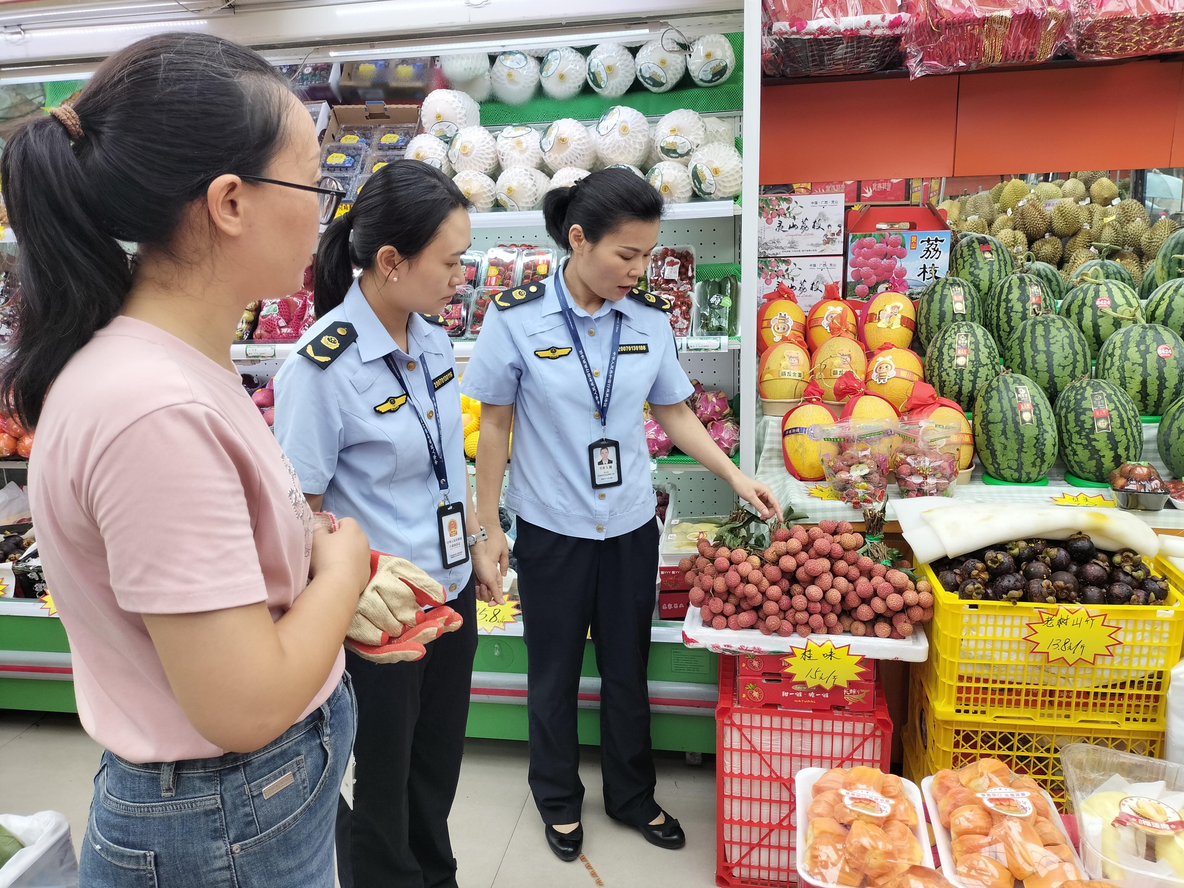  广西灵山：多措并举保障荔枝消费市场秩序