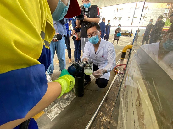 河北石家庄开展成品油快检 15分钟可出结果