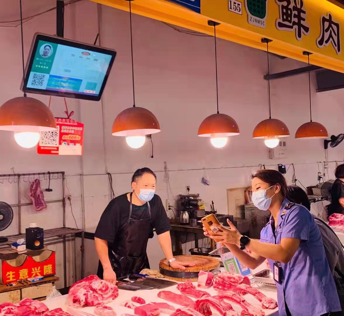 温州周全增长猪肉食物清静无纸化追溯